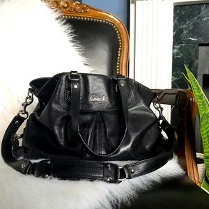 Coach Ashley Carryall Satchel Tote # F15513 Black